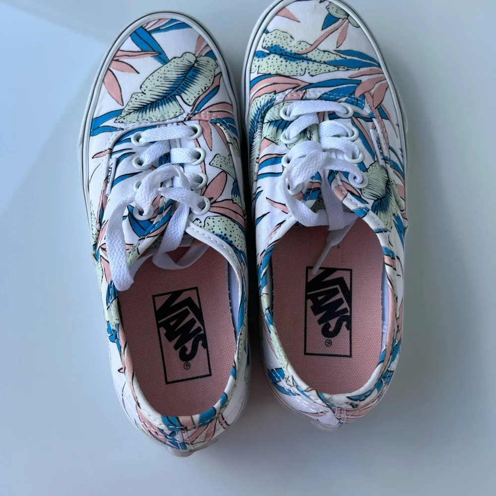 RARE*VANS OLD SKOOL BIRDS OF PARADISE TROPICS Women Low Top Shoes Sneakers Sz 6 - Picture 1 of 5
